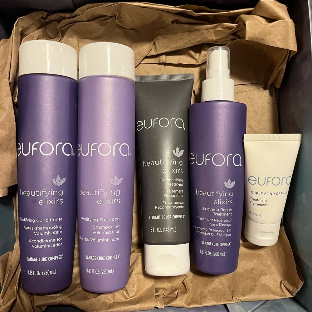 Purple and White Conditioner for Hair